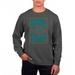 Men's Uscape Apparel Black Coastal Carolina Chanticleers Pigment Dyed Fleece Crewneck Sweatshirt