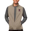 Men's Antigua Oatmeal North Carolina Central Eagles Course Full-Zip Vest