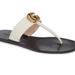 Gucci Shoes | Gucci Gg T-Strap Sandal Size 37 1/2 | Color: White | Size: 37.5eu