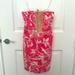 Lilly Pulitzer Dresses | Lilly Pulitzer Pink And Gold Strapless Shift Dress, Size 8 | Color: Gold/Pink | Size: 8