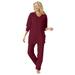 Plus Size Women's 2-Piece Lounge Set by Dreams & Co. in Pomegranate (Size 5X)