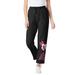 Plus Size Women's Disney Women's Fleece Black Sweatpants Minnie Mouse by Disney in Black Minnie Bow (Size 1X)