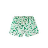 Zara Swim | Kids Floral Swimming Trunks | Color: Green/White | Size: 11-12