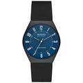 Skagen Watch for Men Grenen Solar Powered, SolarPowered Three Hand movement, 37mm Midnight Recycled Stainless Steel (At Least 50%) case with a Stainless Steel Mesh strap, SKW6837