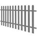 VidaXL Picket Fence Garden Fence Panel Outdoor Edging Border Fence Panel WPC Wood in Brown | 39.4 H x 78.7 W x 0 D in | Wayfair 42820