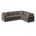 Gray Sectional - Braxton Culler Bedford 117" Wide Corner Sectional Polyester/Upholstery | 38 H x 117 W x 94 D in | Wayfair