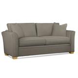 Braxton Culler Bridgeport 85" Flared Arm Sofa Bed w/ Reversible Cushions Polyester in Black/Brown | 35 H x 85 W x 38 D in | Wayfair
