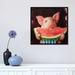 East Urban Home 'Pig out' on Canvas Canvas, Cotton in Black/Brown/Orange | 18" H x 18" W x 1.5" D | Wayfair 59CB275306734D9199CC7499718F2013