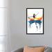 East Urban Home 'A Sunset Feeling' Graphic Art Print on Canvas in Blue/Gray/Pink | 26 H x 18 W x 1.5 D in | Wayfair