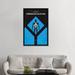 East Urban Home Minimal Movie 'Terminator Salvation' Graphic Art Print on Canvas in Black/Blue | 48" H x 32" W x 1.5" D | Wayfair