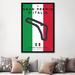 East Urban Home Minimal Movie 'F1 Monza Race Track' Graphic Art Print on Canvas Metal in Black/Green/Red | 60 H x 40 W x 1.5 D in | Wayfair