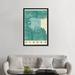 East Urban Home 'Alaska Map' Graphic Art Print on Canvas Canvas/Metal in Blue/Green/White | 48 H x 32 W in | Wayfair