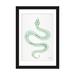 The Twillery Co.® Strickler Turquoise & Gold Snake Skeleton Canvas/Paper/Metal | 60 H x 40 W x 1.5 D in | Wayfair 75AF15A6FB22441EAE8CABD5369A83EC