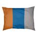 East Urban Home New York Big Football Stripes Indoor Pillow Metal in Black/Blue/Gray | Large (40" W x 30" D x 14" H) | Wayfair