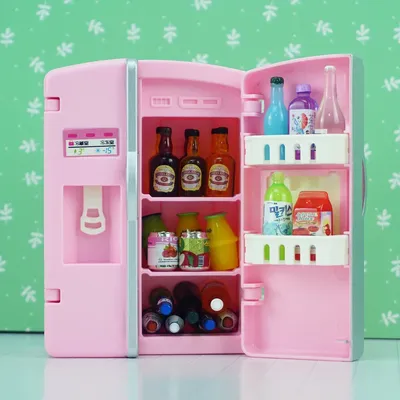 Réfrigérateur de maison de mini courses avec ensemble de nourriture jouets de cuisine meubles