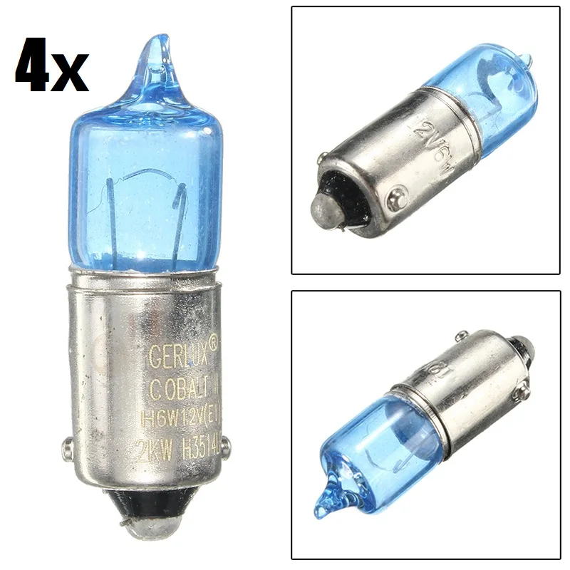 4x6W BAX9S H6W Super blanc 5000K voiture Auto xénon ampoules latérales clignotant ampoules voiture Source de lumière DC12V style de voiture