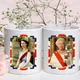 Tasse en céramique commémorative de la reine Elizabeth II jubilé de platine d'Angleterre tasses à