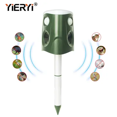 Yieryi – répulsif à ultrasons IP66 pour oiseaux et souris Portable haut-parleur ultrasonique