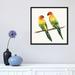 East Urban Home Tropical Fun Bird III by Harriet Sussman - Gallery-Wrapped Canvas Giclee Print in Gray | 37 H x 37 W x 1.5 D in | Wayfair