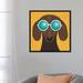 East Urban Home 'Beach Bums Series: Dachshund I' Graphic Art Print on Canvas in Gray | 37 H x 37 W x 1.5 D in | Wayfair