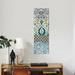 East Urban Home 'Bohemian Tapestry III' Graphic Art Print on Wrapped Canvas Canvas, Cotton in Black/Blue/Green | 72 H x 24 W x 1.5 D in | Wayfair