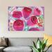 East Urban Home Red Roses by Sara Franklin - Wrapped Canvas Gallery-Wrapped Canvas Giciee Print Metal in Blue/Orange/Pink | 40 H x 60 W in | Wayfair