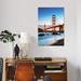 East Urban Home 'Dawn At The Golden Gate, San Francisco' By Matteo Colombo Graphic Art Print on Wrapped Canvas Paper/Metal in Blue/White | Wayfair