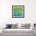 East Urban Home 'GM 056' By Iris Scott Abstracts Graphic Art Print on Canvas Paper, Cotton in Blue/Green/Yellow | 24" H x 24" W x 1" D | Wayfair