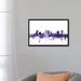 East Urban Home 'Fort Worth, Texas Skyline' by Michael Tompsett Graphic Art Print on Wrapped Canvas Canvas, in Black/Blue/Pink | Wayfair