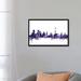 East Urban Home 'Moscow, Russia Skyline' by Michael Tompsett Graphic Art Print on Wrapped Canvas Metal in Indigo | 18" H x 26" W x 1.5" D | Wayfair