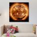 East Urban Home 'Magnetic Field Lines On The Sun II' By Stocktrek Images Graphic Art Print on Wrapped Canvas Canvas, in Black/Orange/Red | Wayfair