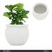 Los Angeles Cast Stone Concrete Pot Planter Concrete in White | 24 H x 36 W x 36 D in | Wayfair LACS-PL-24X21_11