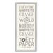 Stupell Industries Everyone Wants To Change The World White Planked Look Typography by Stephanie Workman Marrott - Graphic Art in Brown | Wayfair