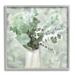 Stupell Industries Sage Green Painterly Eucalyptus In White Vase by Kimberly Allen - Graphic Art Wood in Brown | 17 H x 17 W x 1.5 D in | Wayfair