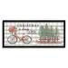 Stupell Industries Encouraging Christmas Giving Quote Bicycle & Tree Sled Black Framed Giclee Texturized Art By Cindy Jacobs in Brown | Wayfair