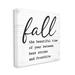 Stupell Industries Funny Fall Autumn Phrase Rustic Grain Pattern Black Framed Giclee Texturized Art By Lettered & Lined Canvas in White | Wayfair