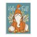 Stupell Industries Hello Fall Seasonal Garden Gnome Wheat Sprigs Pumpkins Black Framed Giclee Texturized Art By Figgy Pudding Designs Canvas | Wayfair