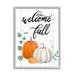 Stupell Industries Welcome Fall Rustic Calligraphy Phrase Pumpkin Patch Black Framed Giclee Texturized Art By Sharon Lee in Brown | Wayfair