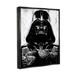 Stupell Industries And White Star Wars Darth Vader Distressed Etching Canvas Wall Art By Neil Shigley Canvas in Black | Wayfair mwp-490_ffb_16x20