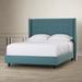 AllModern Aber Tufted Upholstered Standard Bed Metal/Polyester in Black | 56 H x 85 D in | Wayfair 4D63F3DEDA3D4542997FCA8B20007E01