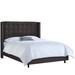 AllModern Aber Tufted Upholstered Standard Bed Metal in Black | 56 H x 85 D in | Wayfair F7B080EBB6174A0BB8E834671D63B9D7