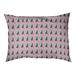 Tucker Murphy Pet™ Chen Shifted Arrows Pattern Indoor Dog Pillow Polyester in Pink | Small (28" W x 18" D x 6" H) | Wayfair
