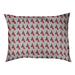 Tucker Murphy Pet™ Chen Shifted Arrows Pattern Indoor Dog Pillow Polyester in Pink | Medium (40" W x 30" D x 6.5" H) | Wayfair