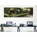 Ebern Designs Panoramic Statue of a monkey in a temple, Bathing Temple, Ubud Monkey Forest, Ubud, Bali | 12 H x 36 W x 1.5 D in | Wayfair