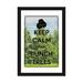 Winston Porter Keep Calm & Punch Trees - Gallery-Wrapped Canvas Giclée Print in Black/Green/White | 24" H x 16" W x 1" D | Wayfair