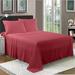 Wade Logan® Eissa 1800 Thread Count Rayon Sheet Set Rayon from Bamboo/Rayon in Red | 108 H x 102 W in | Wayfair 8882200D10DB42D98D3871AE932BAA10