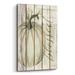 The Holiday Aisle® "Blessed Pumpkin On Shiplap" By Cindy Jacobs, Acrylic Glass Wall Art Plastic/Acrylic | 16 H x 12 W x 0.13 D in | Wayfair