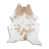 Brown/White 84 x 72 W in Area Rug - Foundry Select Breestrass NATURAL HAIR ON Cowhide Rug BEIGE & WHITE Cowhide, Leather | 84 H x 72 W in | Wayfair