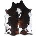 Black/White 84 x 72 W in Area Rug - Foundry Select Volvinstifiend NATURAL HAIR ON Cowhide Rug EXOTIC TRICOLOR Cowhide, | 84 H x 72 W in | Wayfair
