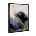 Everly Quinn Modern Coastal Abstract Organic Lines Blue Gold Canvas Wall Art By Irena Orlov Canvas in Blue/White | 21 H x 17 W x 1.7 D in | Wayfair